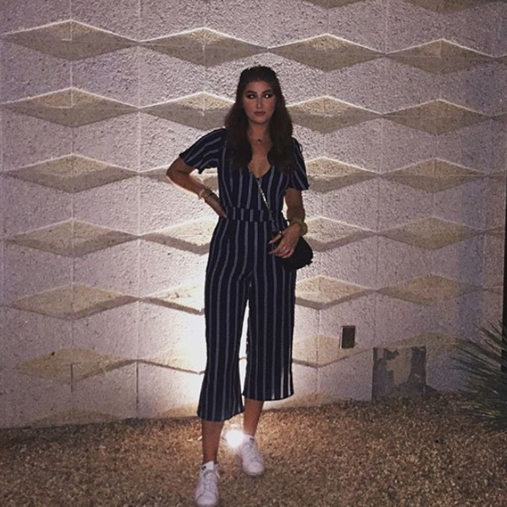 Striped jumpsuit